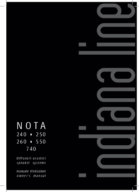 Indiana Line Nota 250 XN Diffusori Da Scaffale – Coppia, Rovere Nero, Per Audio HiFi