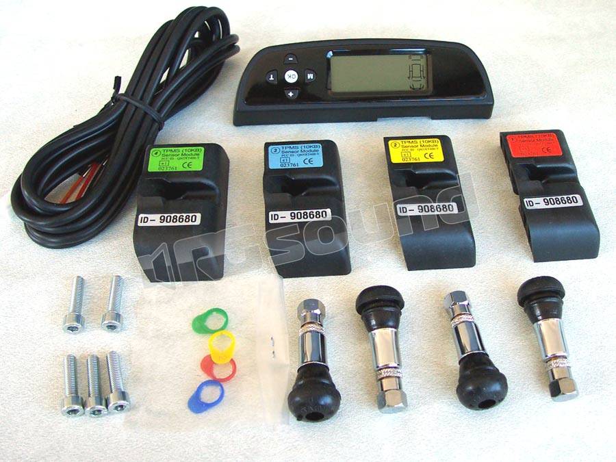 5V ~ 12V MONITORAGGIO PRESSIONE PNEUMATICI TPMS 4 SENSORI CARICABATTERIE OBD interno CST-TY100N 