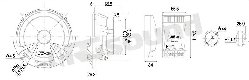 Alpine SPR-17LS - kit 2 vie con woofer da 165mm