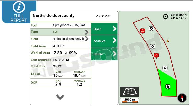 AV Map G7 Plus Farmnavigator + antenna Novatel AG-STAR