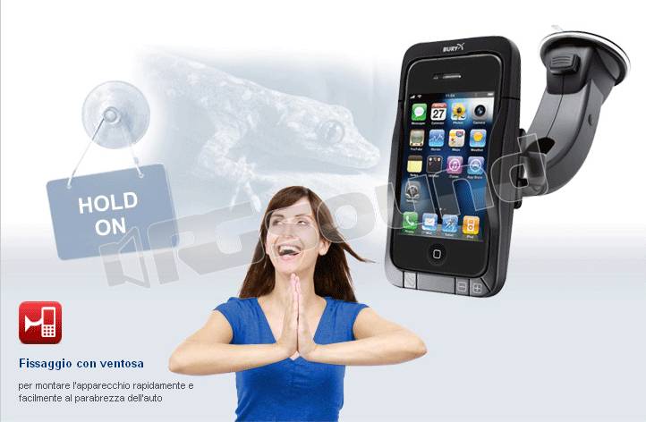 Bury Motion 3 - iPhone 3GS/3G - supporto attivo per auto con caricabatteria