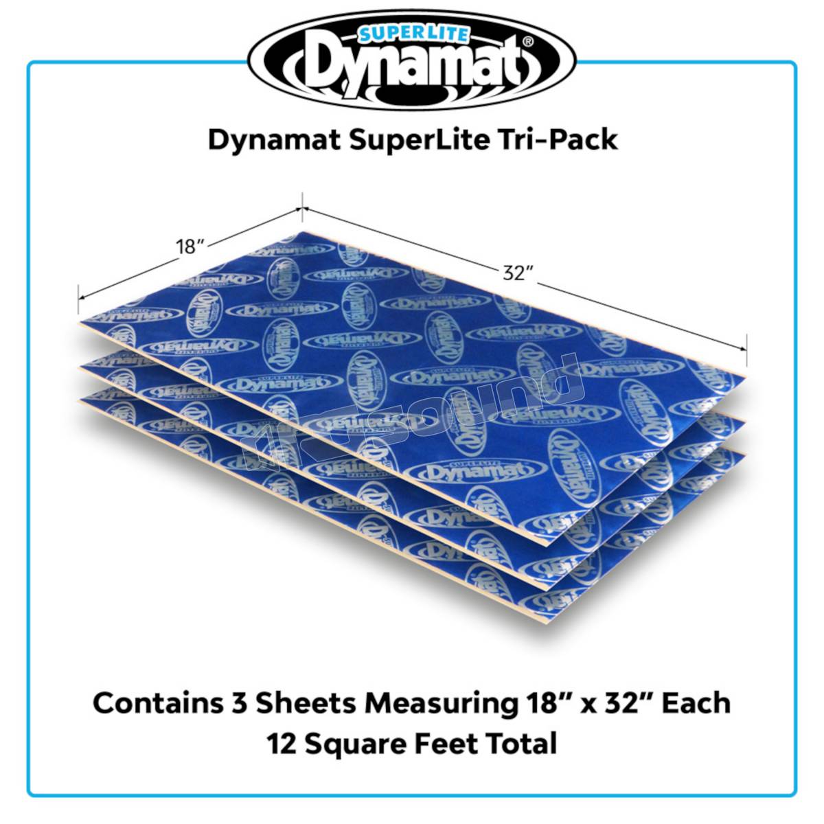 Dynamat DYN10612 Dynamat Superlite - 3 fogli 47 x 82 cm