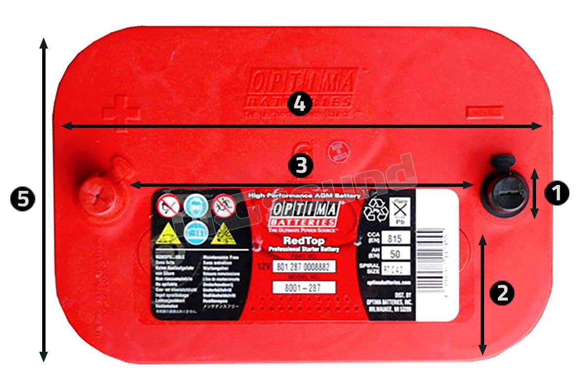 Optima Batteries RED Top RT C 4,2 (BCI 34C) 8001-287