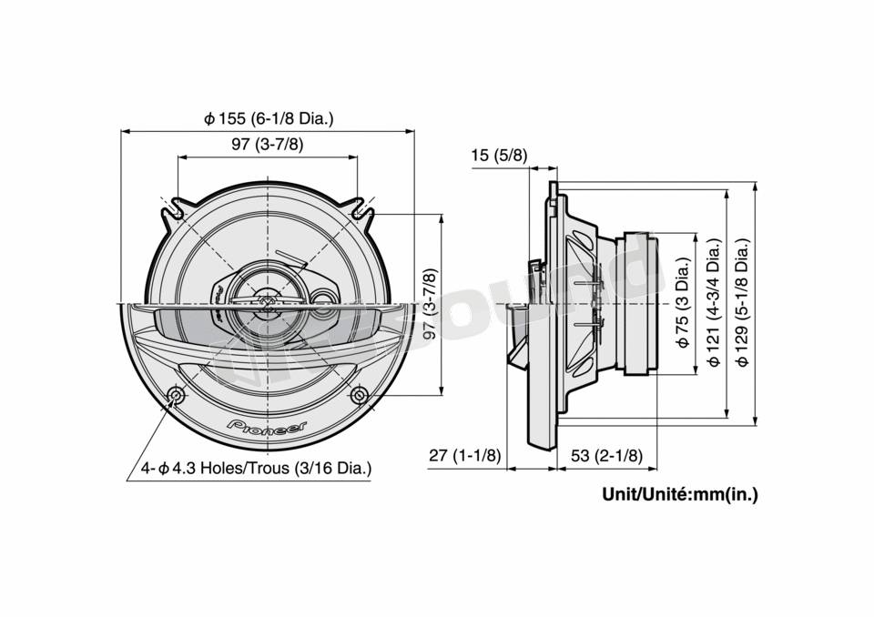 Pioneer TS-A1313i