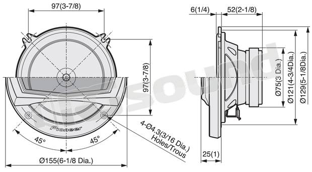 Pioneer TS-A132ci