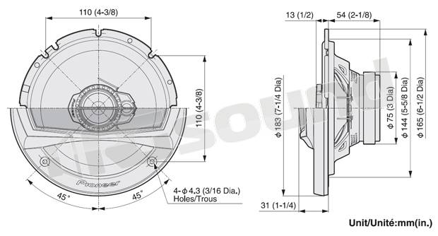 Pioneer TS-A1723I