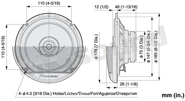 Pioneer TS-G1722i