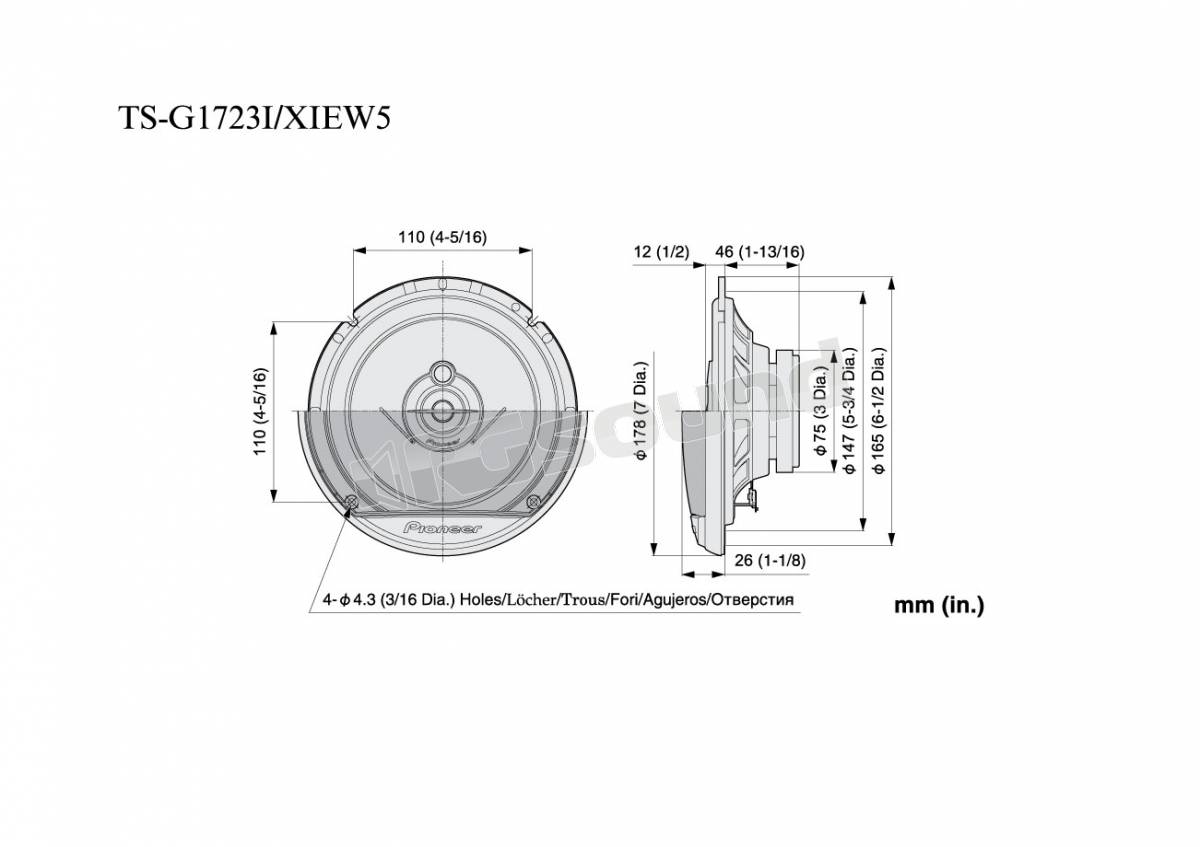 Pioneer TS-G1723i