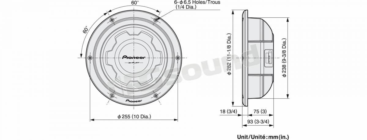 Pioneer TS-SW2501S2