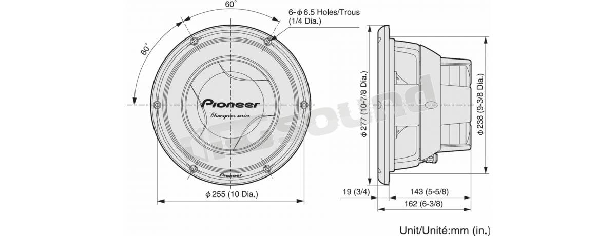 Pioneer TS-W258D2