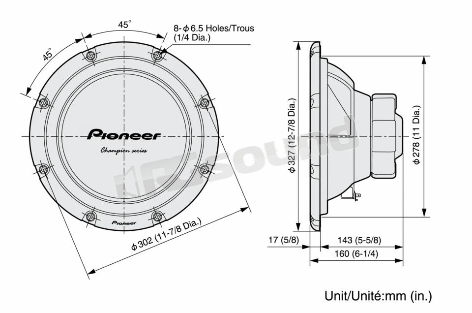 Pioneer TS-W309