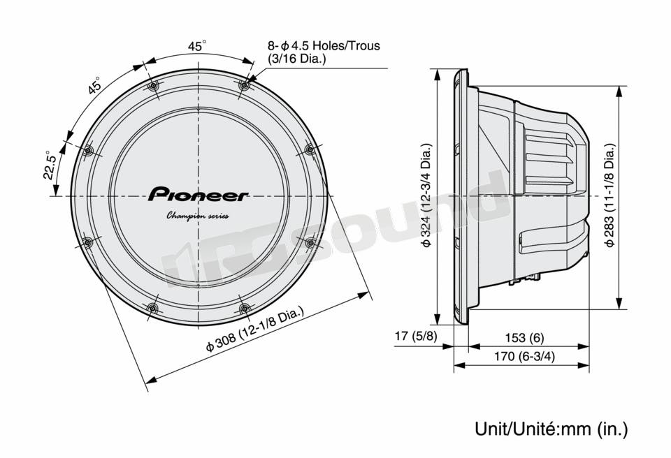 Pioneer TS-W309S4