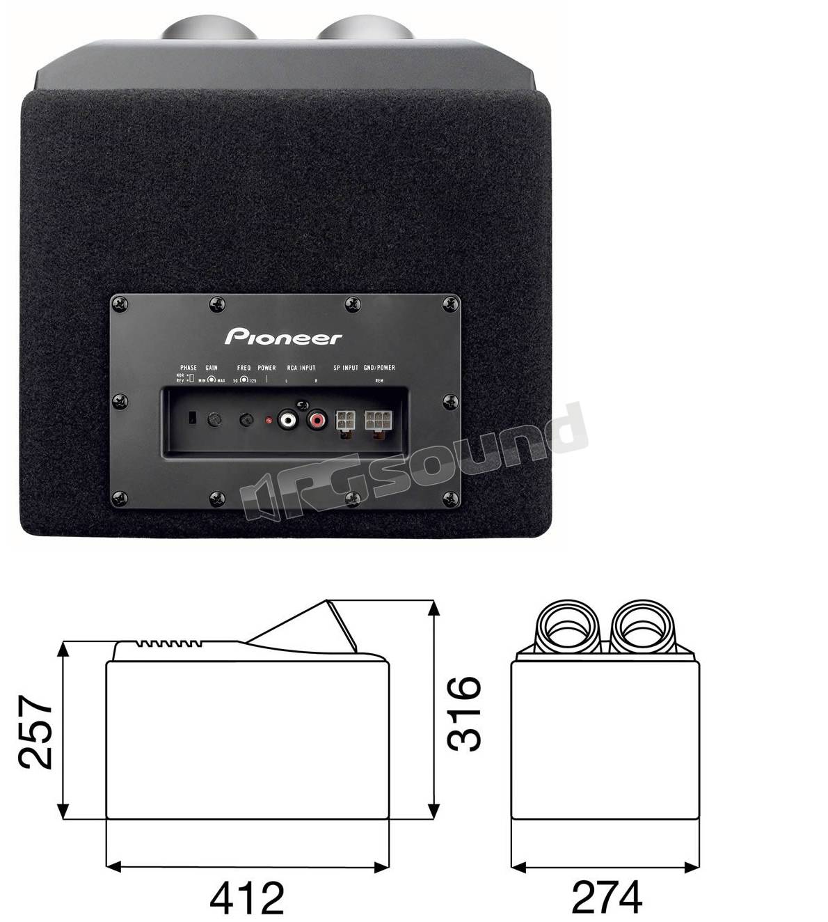 Pioneer TS-WX206A Amplificato | Subwoofer Subwoofer