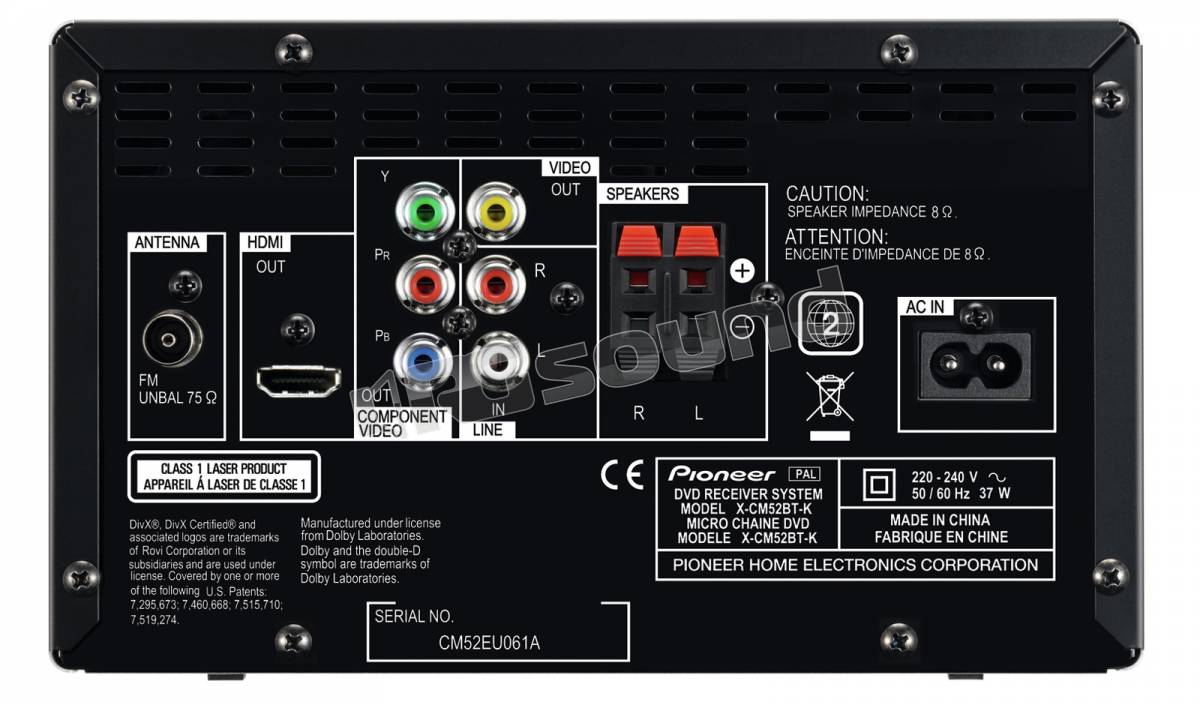 Pioneer X-CM52BT-K