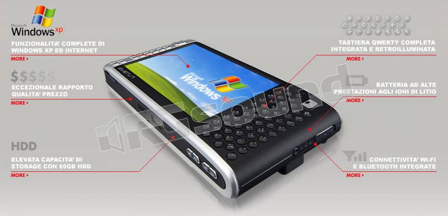 Raon Digital EVERUN S60H UMPC con Windows XP (Ita)