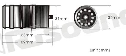 RG Sound RG-085- Telecamera Retrovisione esterna