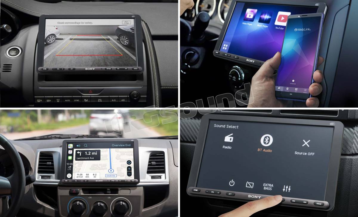 Sony XAV-AX8050D - Autoradio 1-Din intégré - Bluetooth - CarPlay - Android  Auto 