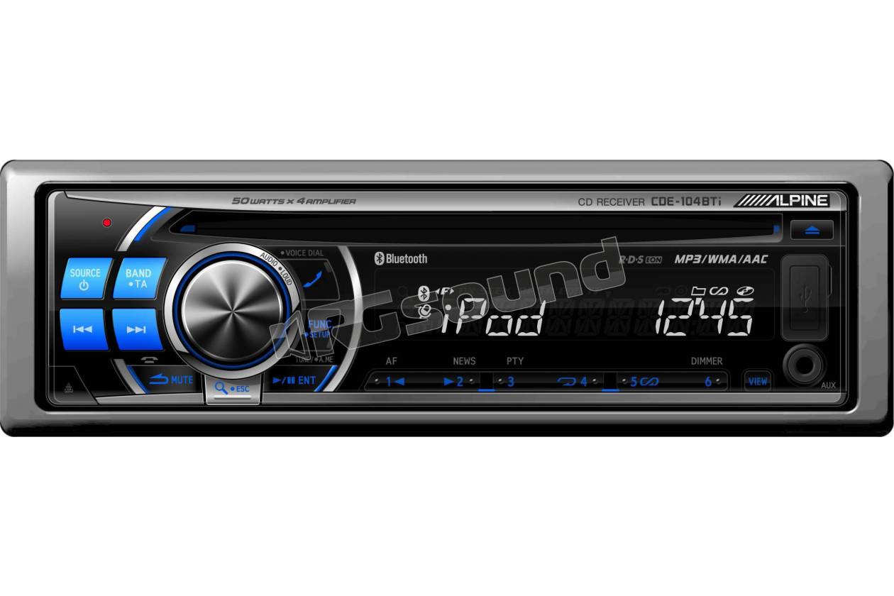 Alpine CDE-104BTi  Autoradio 1 din e 2 din Car stereo - Autoradio 1