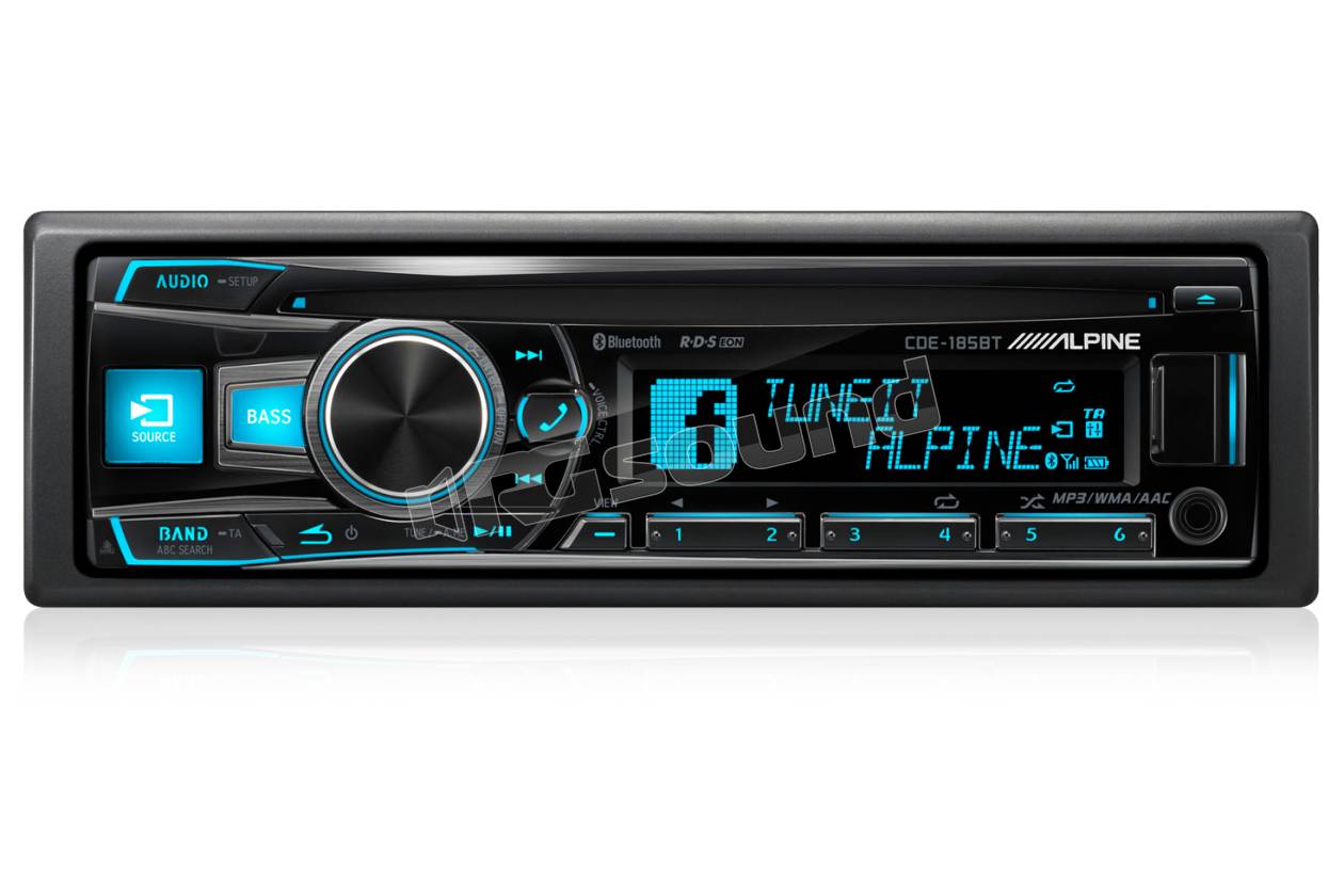 Alpine CDE - 185BT Autoradio mit Freisprech und Bluetooth