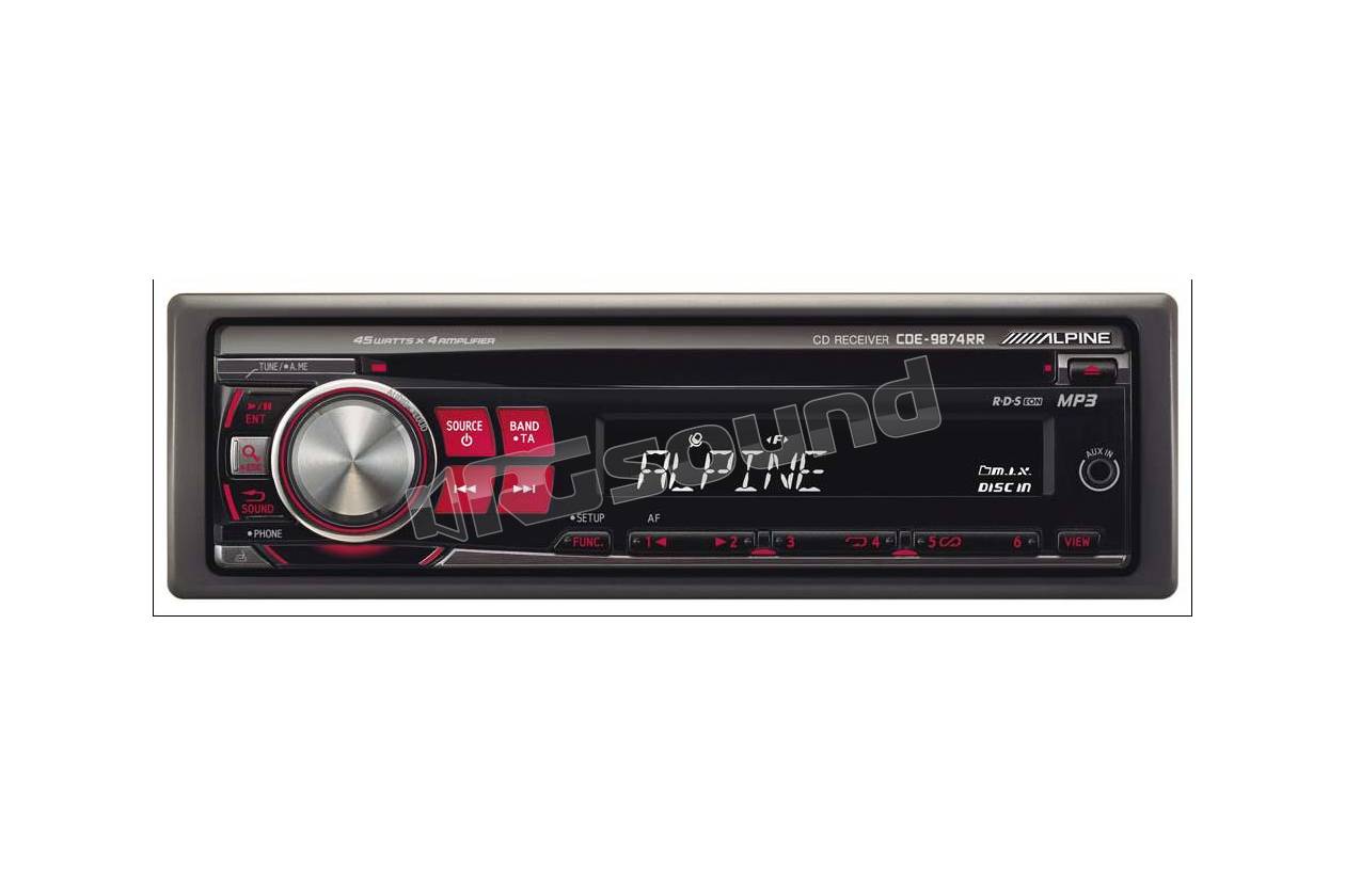 Alpine CDE-9874RR - SINTO CD/MP3