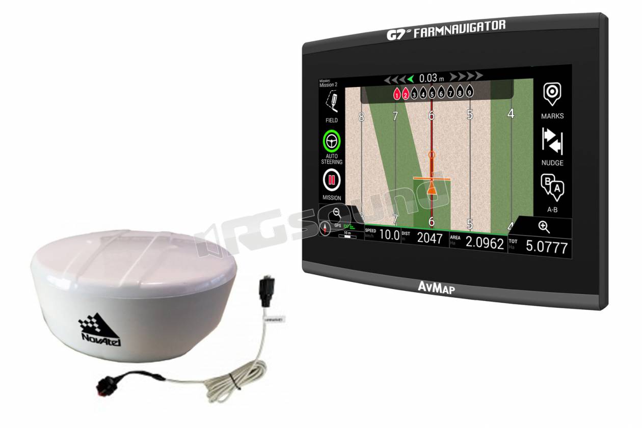 AV Map G7 Plus Farmnavigator + antenna Novatel AG-STAR