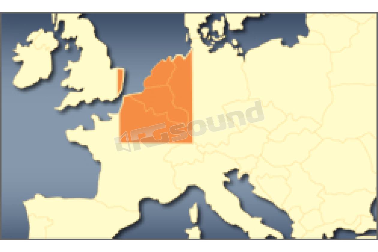 AV Map Mappa Belgio Lussemburgo Olanda per Geosat 6, Geosat 5, Geosat 4/2C e Geosat 2, Motivo