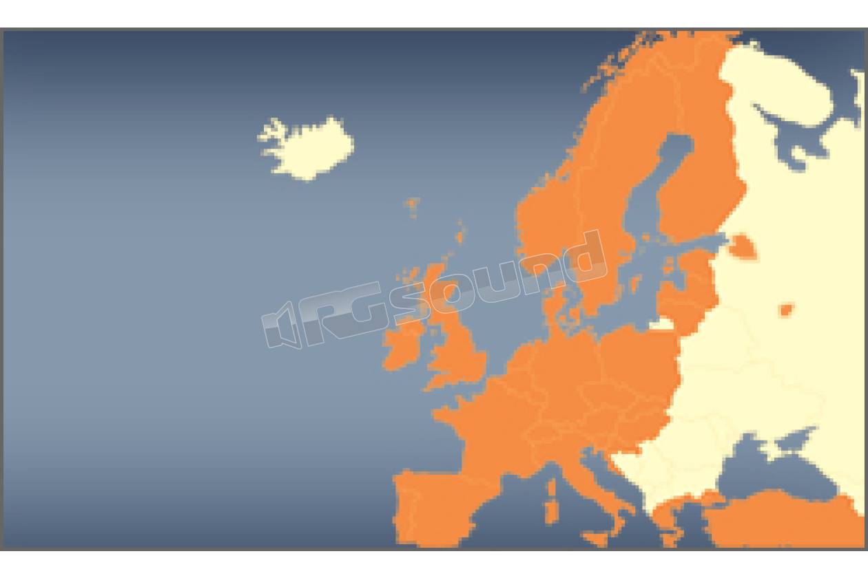 AV Map Mappa Europa per Geosat 6, Geosat 5, Geosat 4/2C e Geosat 2