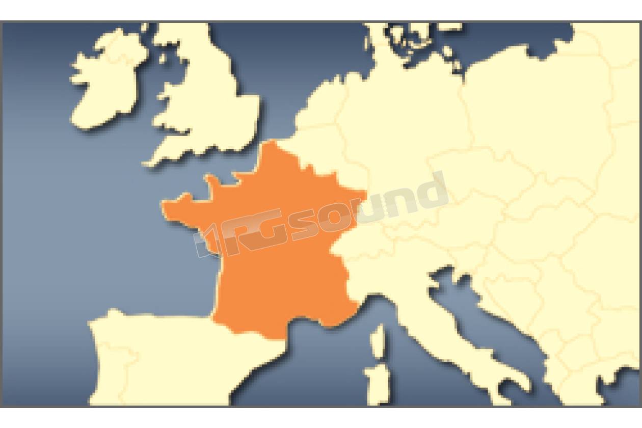 AV Map Mappa Francia per Geosat 6, Geosat 5, Geosat 4/2C e Geosat 2, Motivo