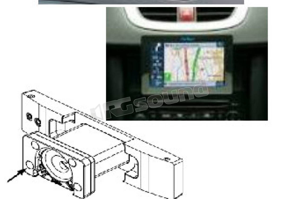 AV Map Staffa dedicata per vano DIN in car system (Peugeot 207, 307, Citroën C2 e C3) - UX0ME200AM