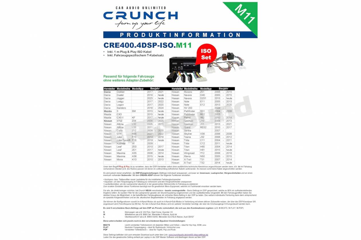 Crunch CRE400.4-M11