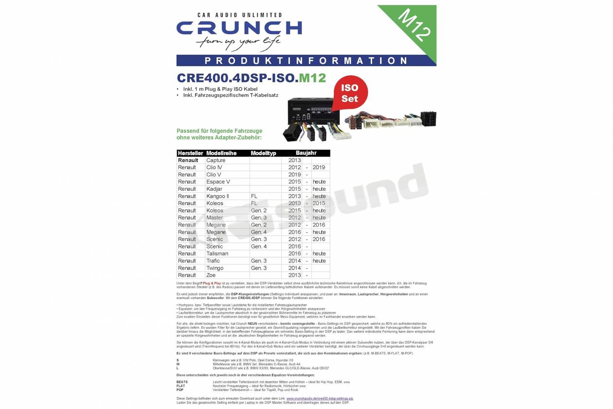 Crunch CRE400.4-M12