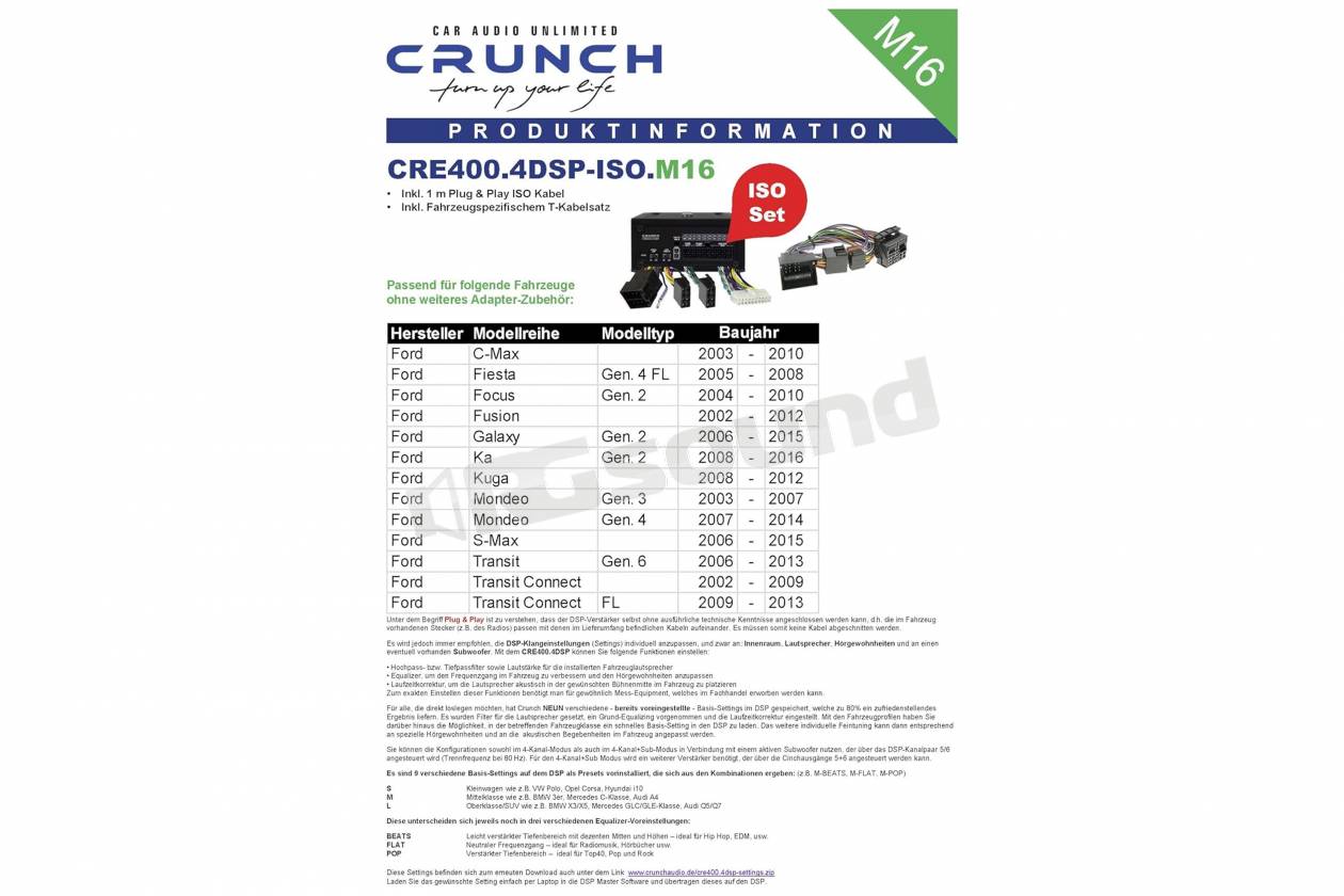 Crunch CRE400.4-M16
