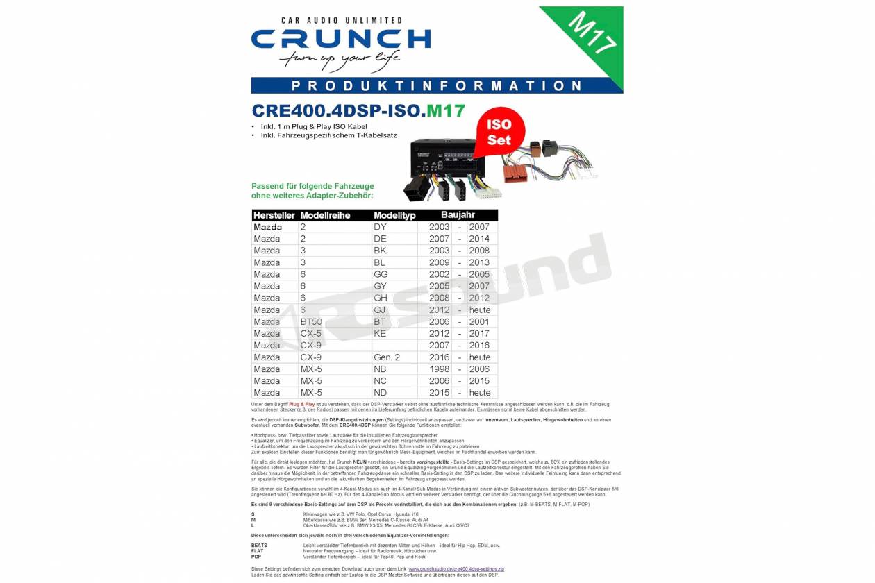 Crunch CRE400.4-M17