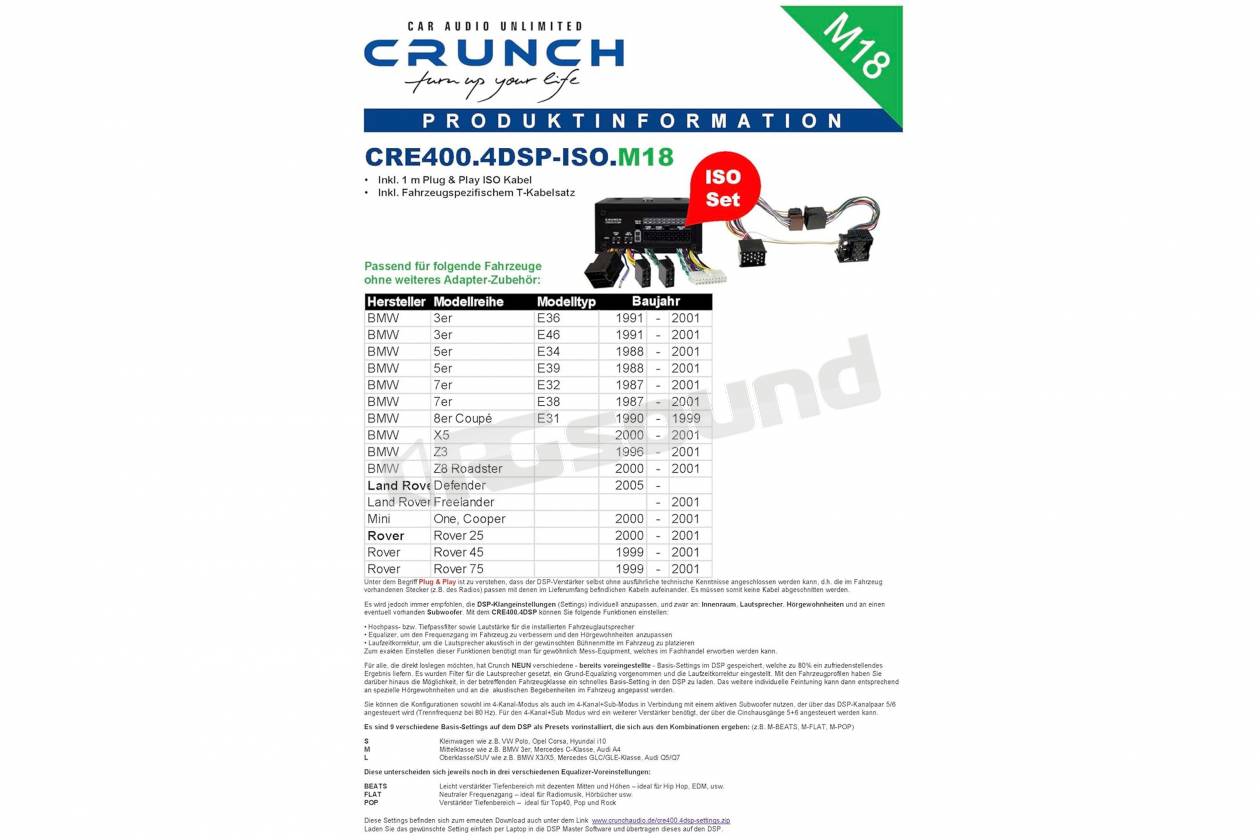 Crunch CRE400.4-M18