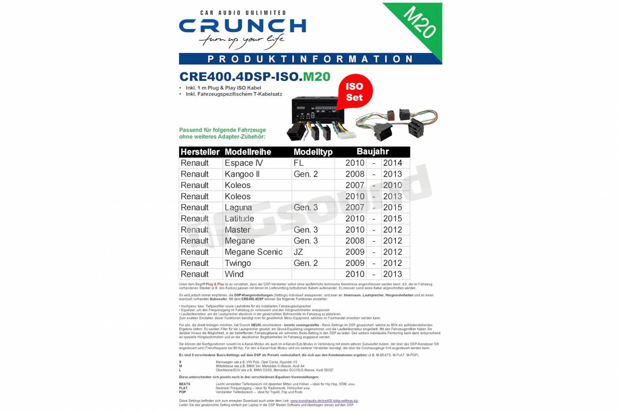 Crunch CRE400.4-M20