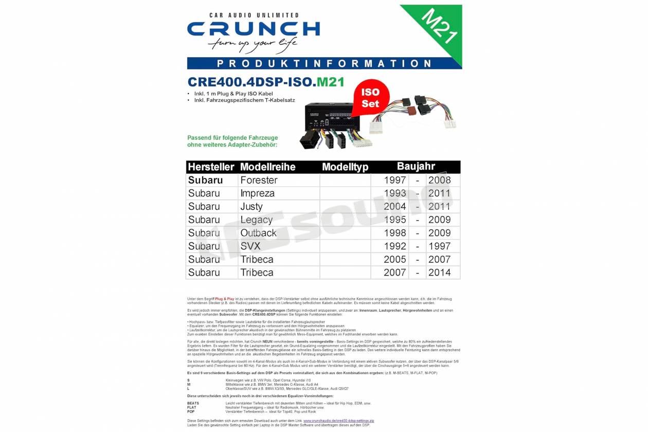 Crunch CRE400.4-M21