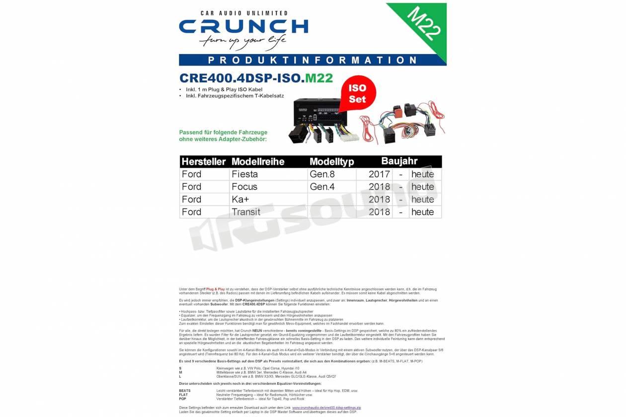 Crunch CRE400.4-M22