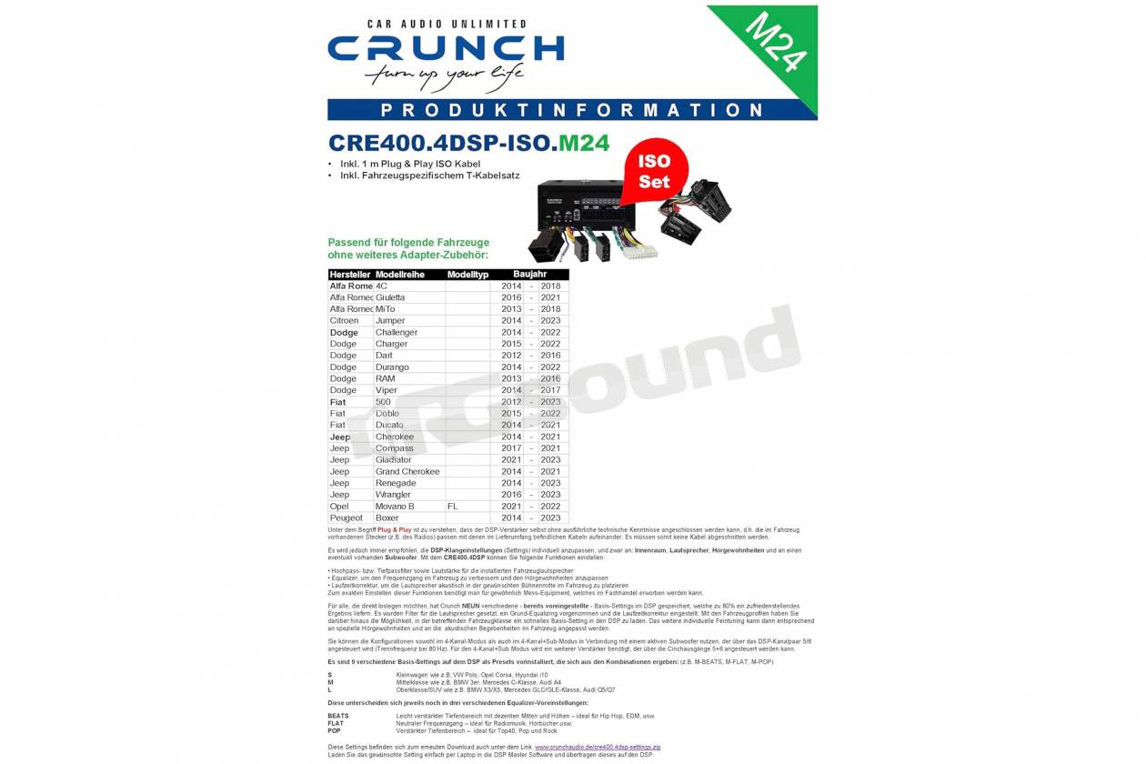 Crunch CRE400.4-M24