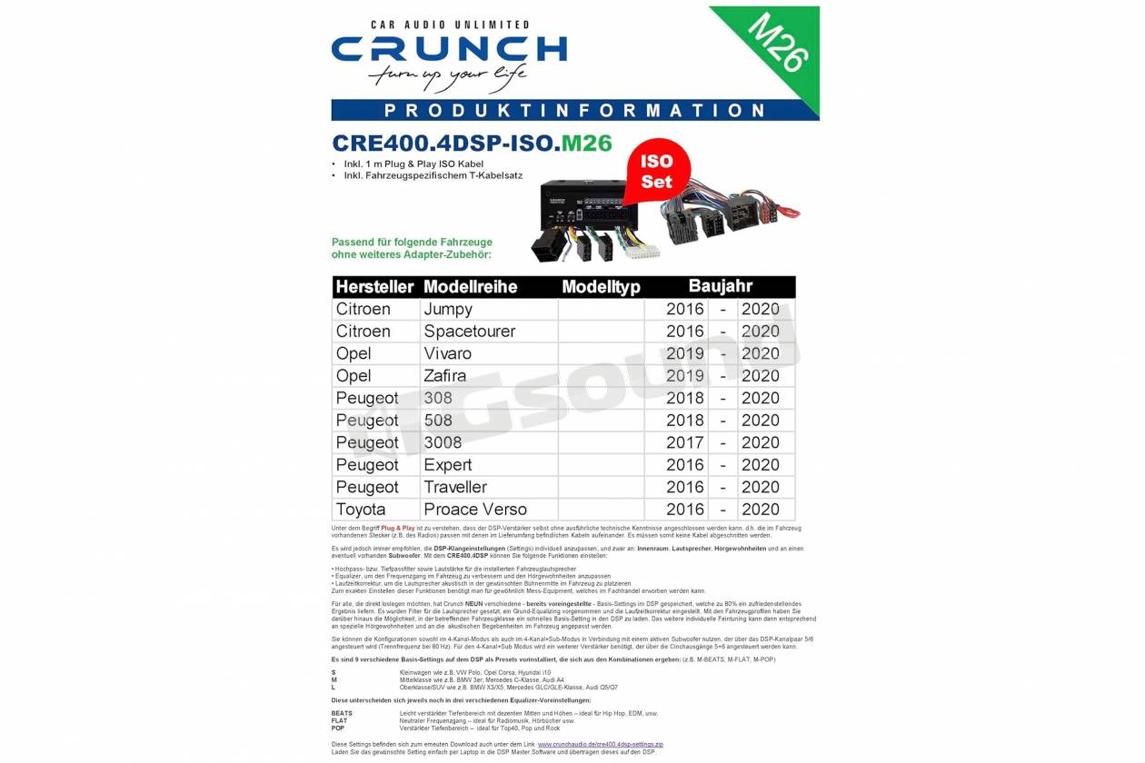 Crunch CRE400.4-M26