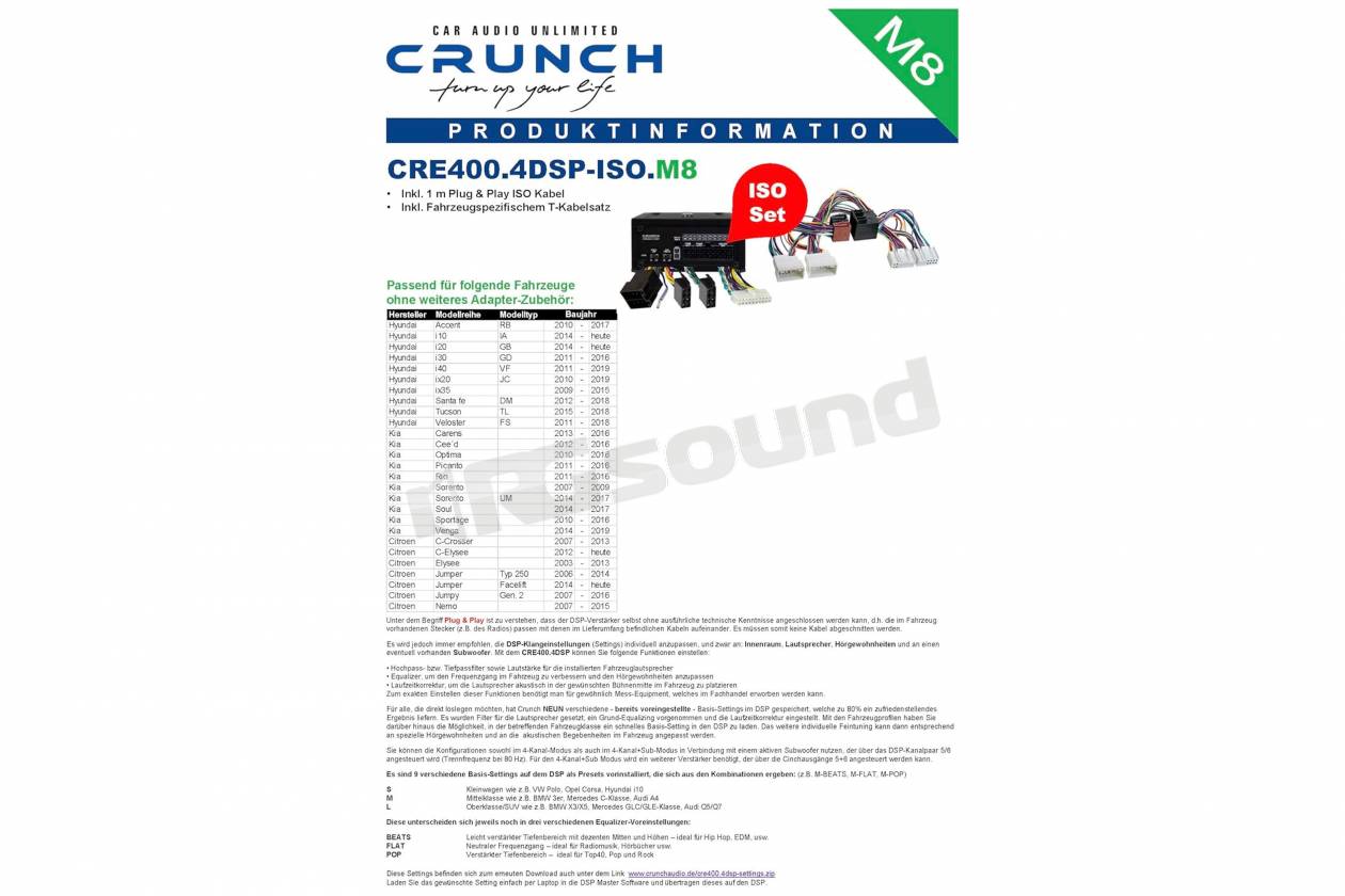 Crunch CRE400.4-M8