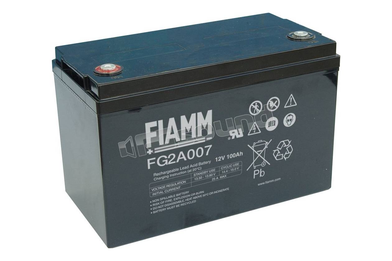 Fiamm FG2A007 - 12V 100 Ah  Batterie per avviamento e servizi - Batt