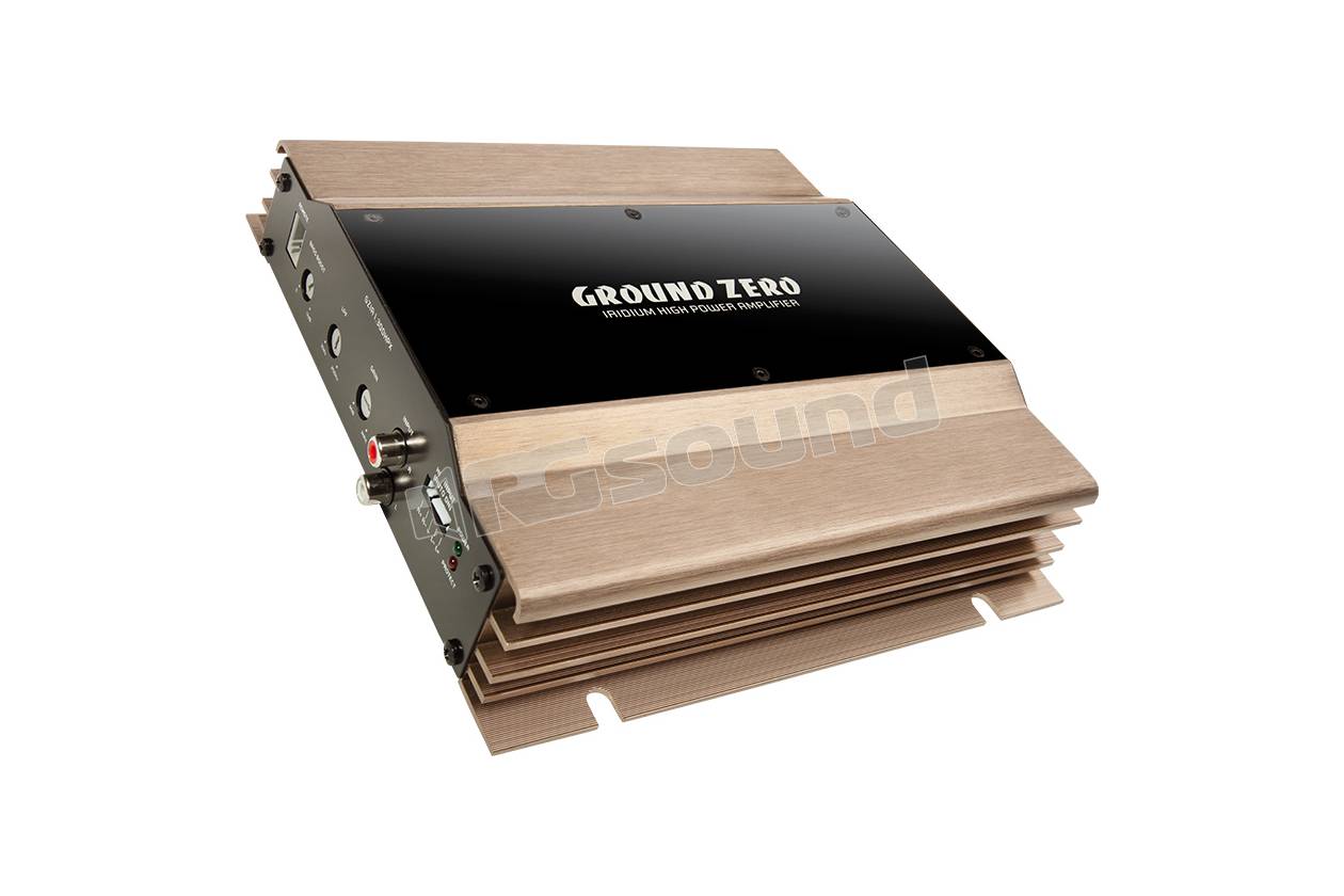 Amplificateur Mono Classe D Ground Zero GZIA 1000.1 - 1250 W RMS à 1 Ohm, Pour Subwoofer, Série Iridium
