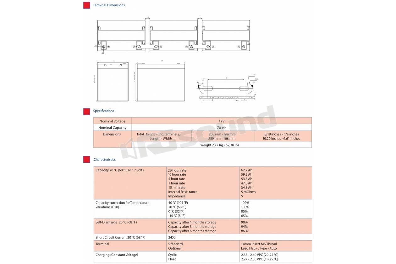 HPS-Power Battery HPS-75SL