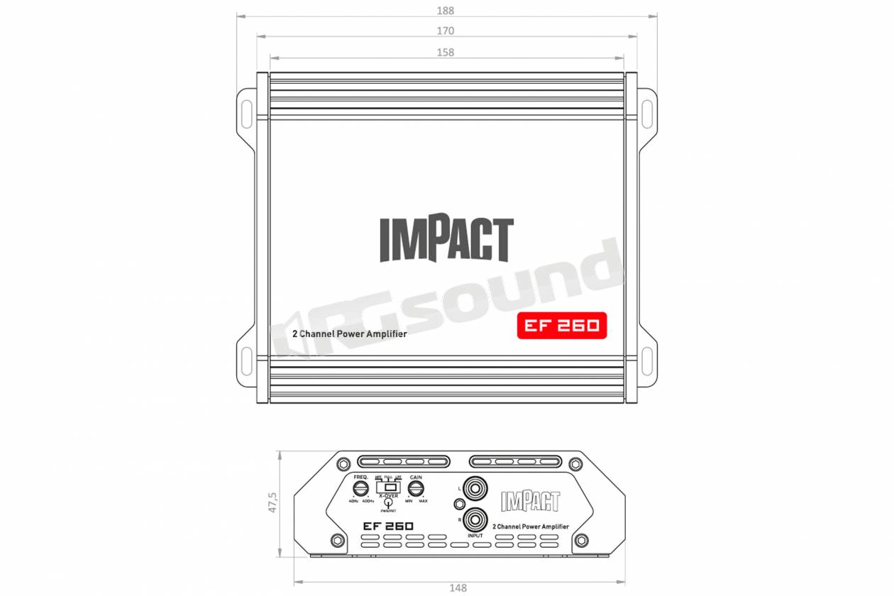 Impact Car Audio EF 260