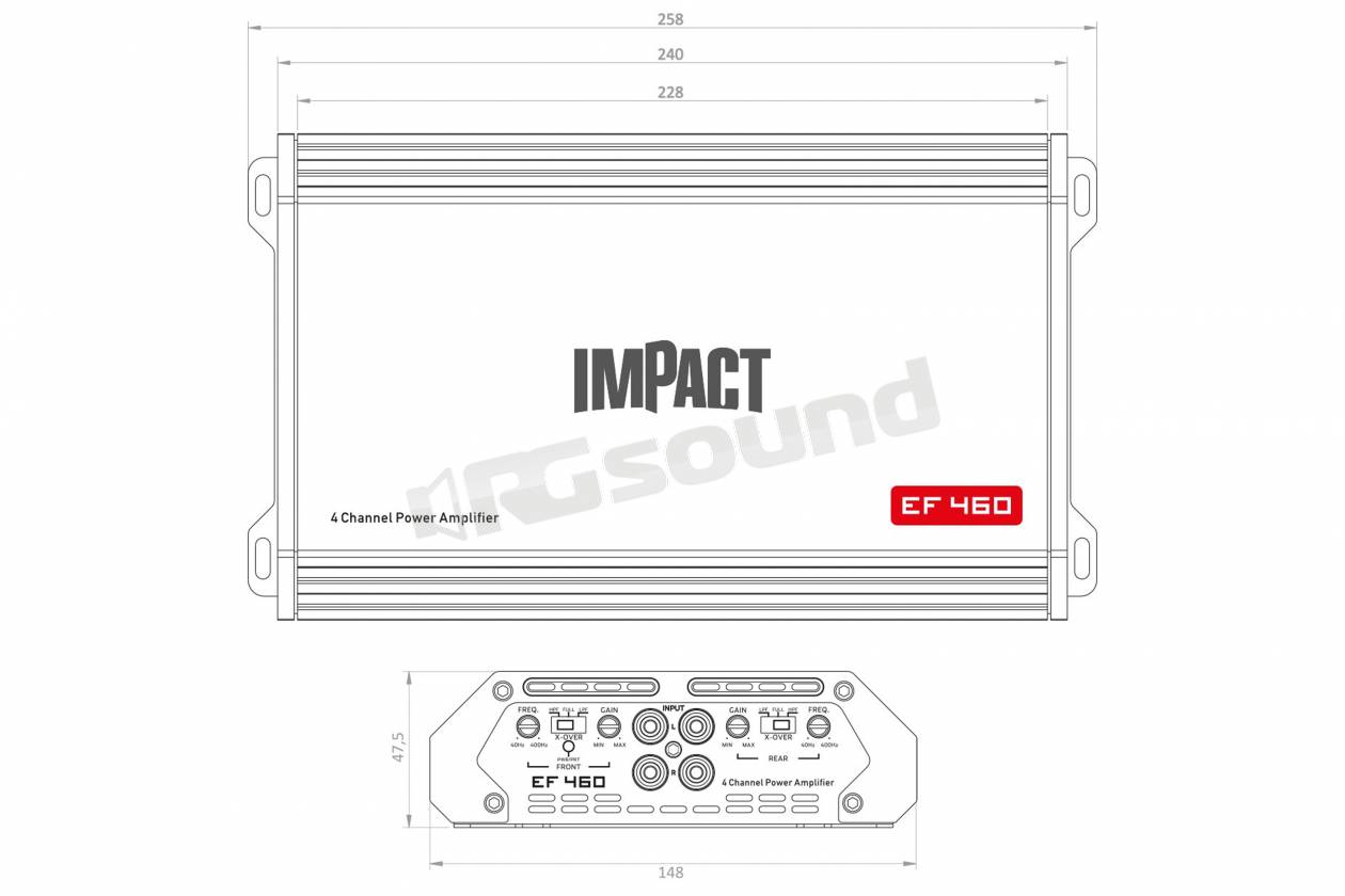 Impact Car Audio EF 460