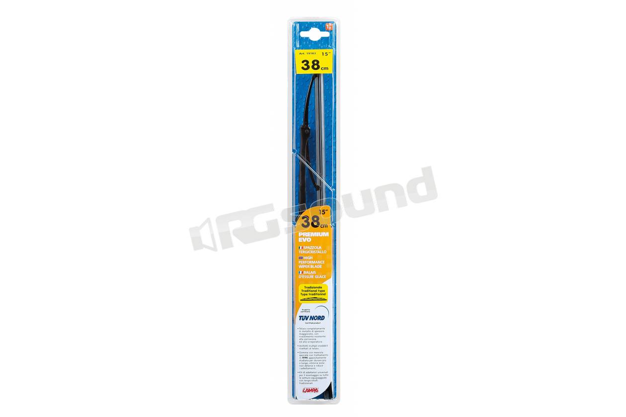 Lampa Premium Evo Spazzola Tergicristallo 38 Cm (15") - 1 Pezzo, Gommino Sostitutivo