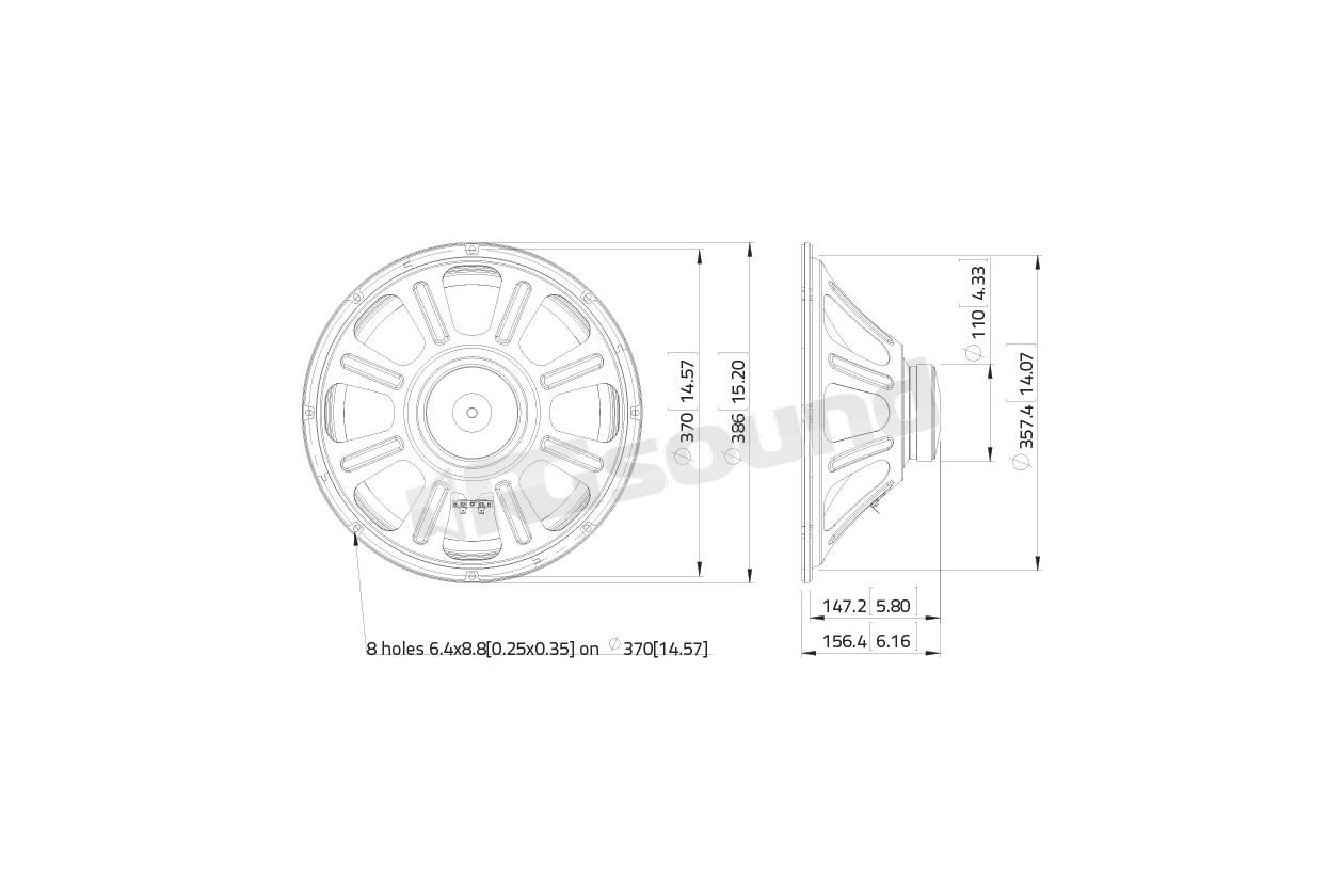 LaVoce LBASS15-15-8