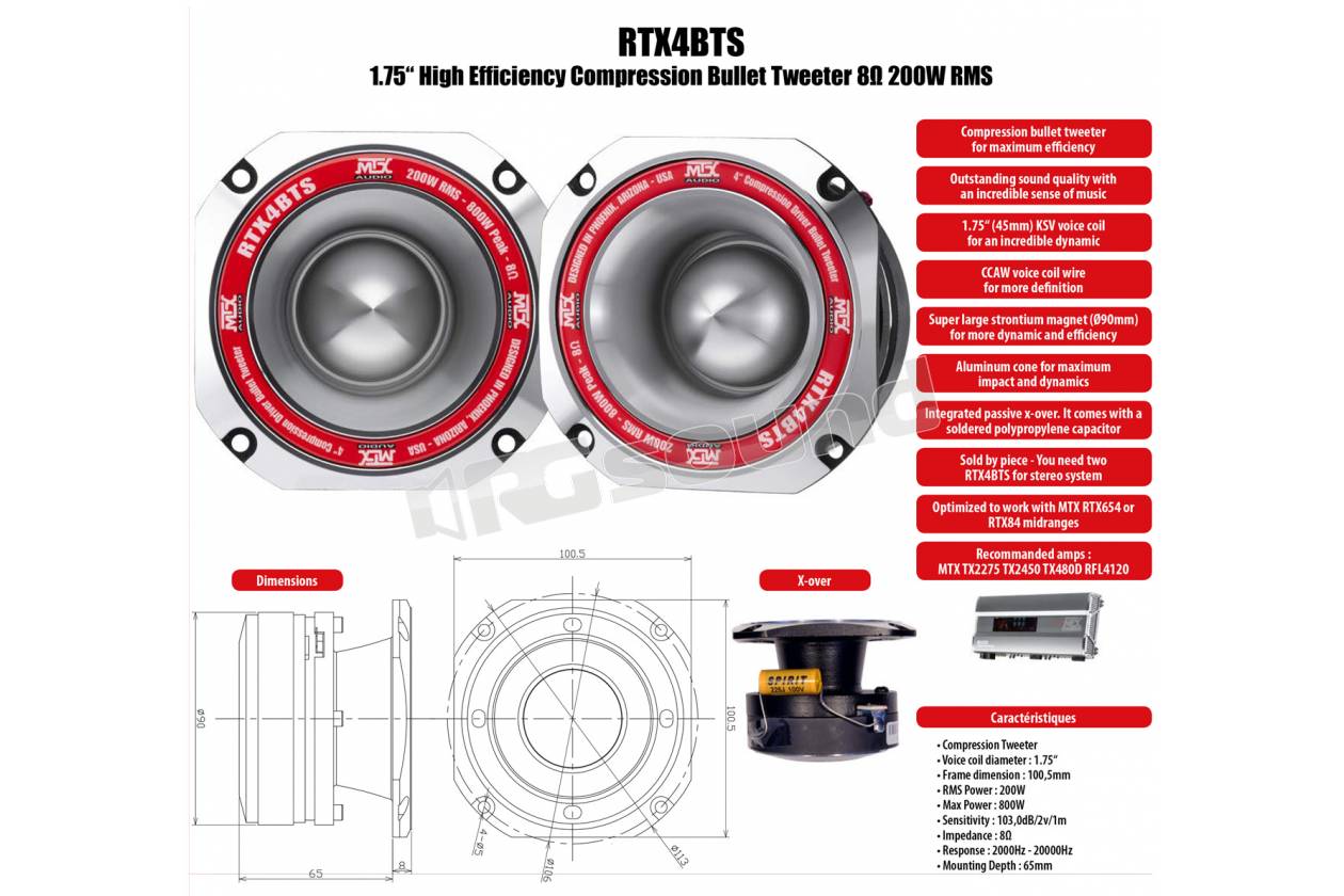 MTX audio RTX 4BTS