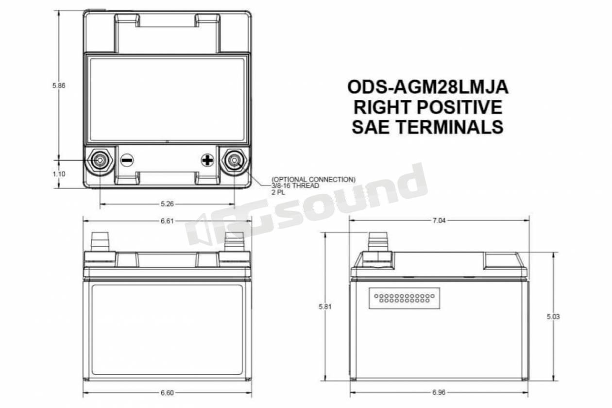 Odyssey Batteries ODS-AGM28LMJA