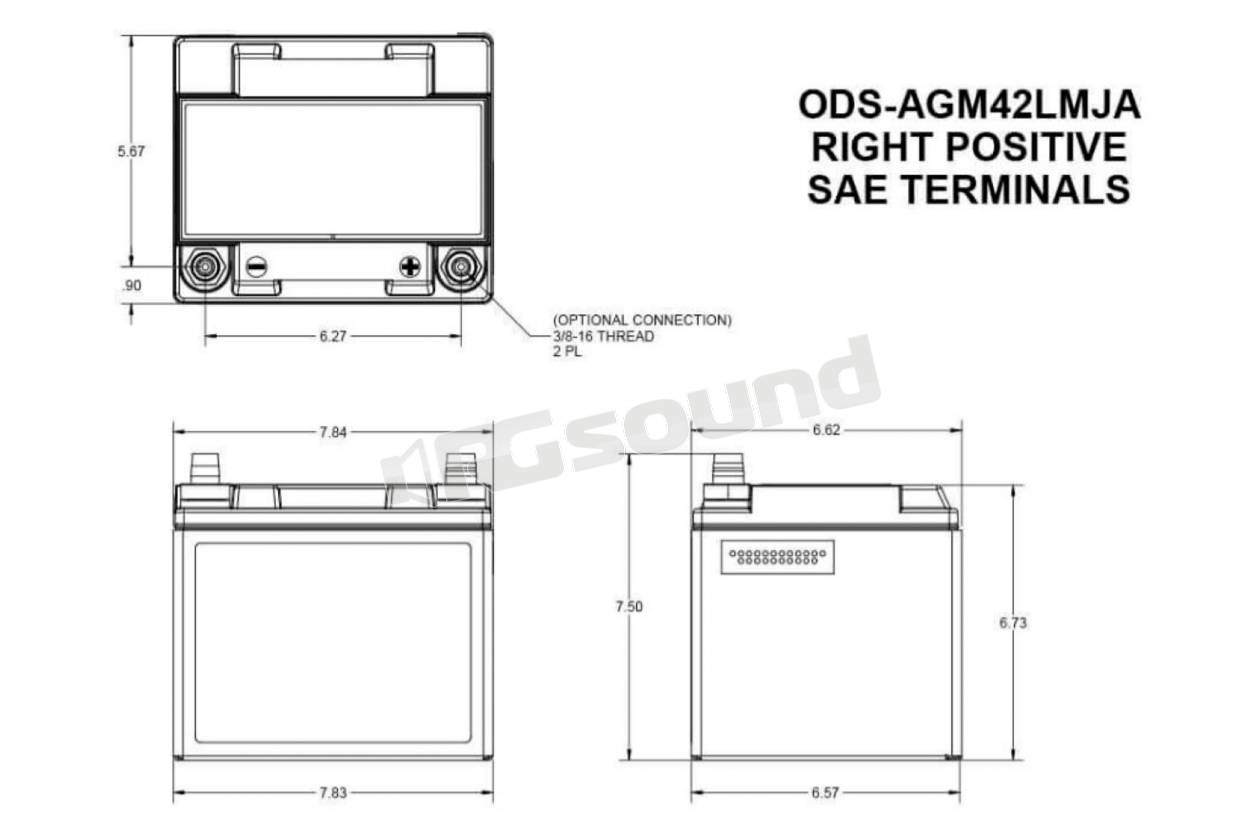Odyssey Batteries ODS-AGM42LMJA